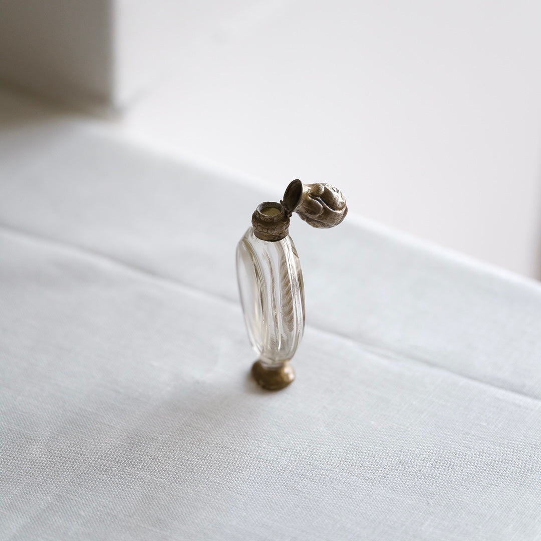 C. Late 19th–Early 20th | Diamond Relief Scent Glass Bottle