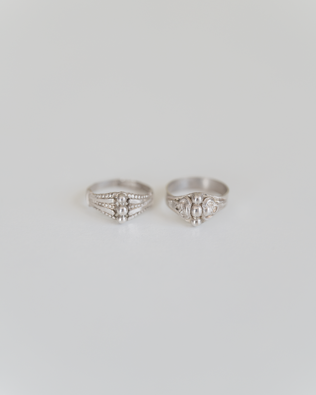 C.1900 "Bourgeon" French Silver Ring