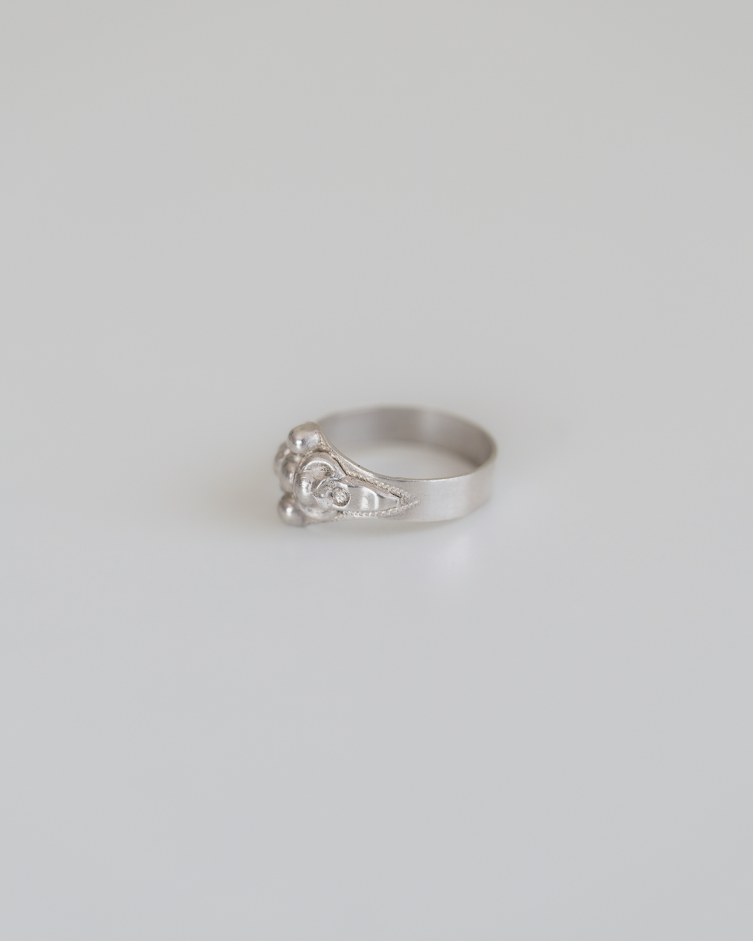 C.1900 "Bourgeon" French Silver Ring