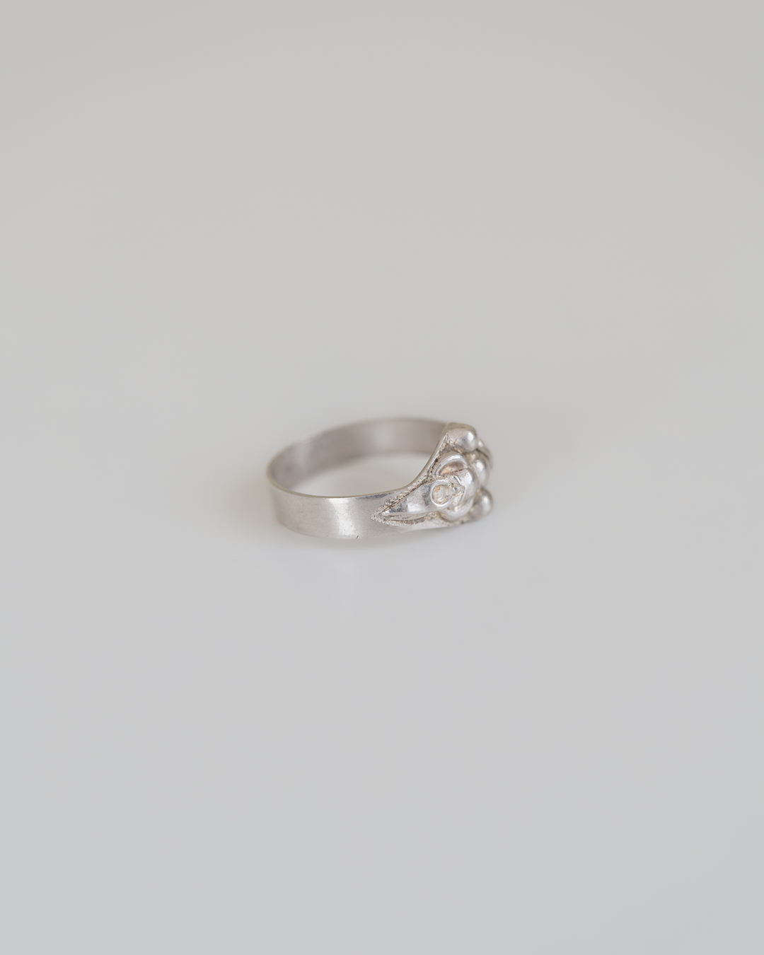 C.1900 "Bourgeon" French Silver Ring