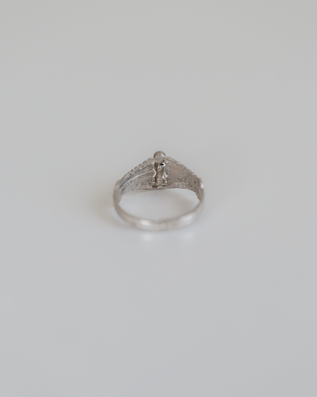 C.1900 Etruscan Revival French Silver Ring