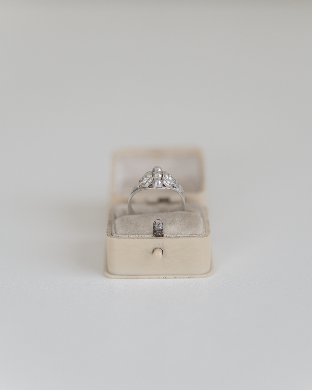 C.1900 "Bourgeon" French Silver Ring