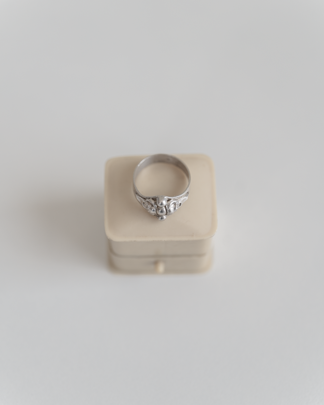 C.1900 "Bourgeon" French Silver Ring