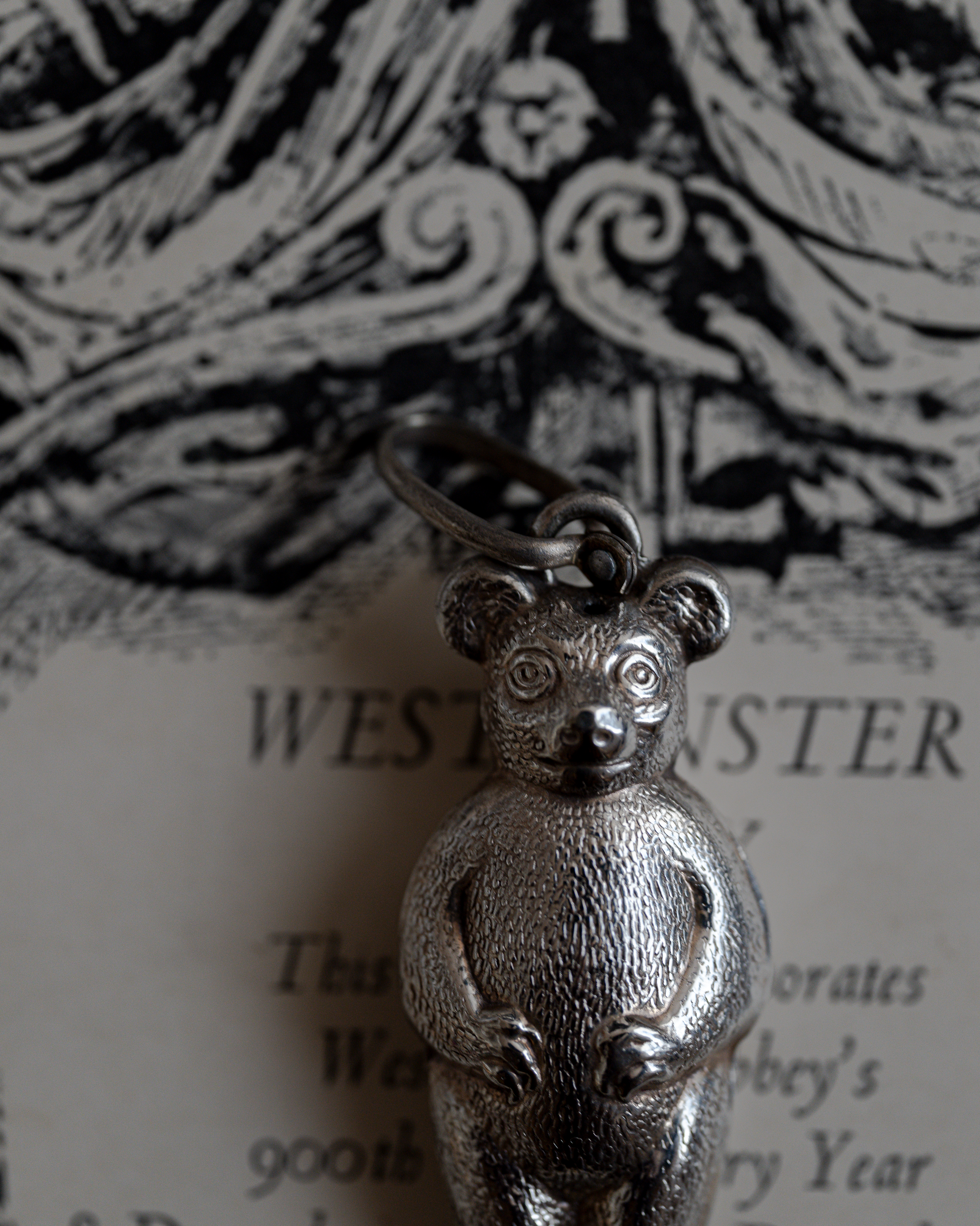 Silver Plated Teddy Bear Rattle