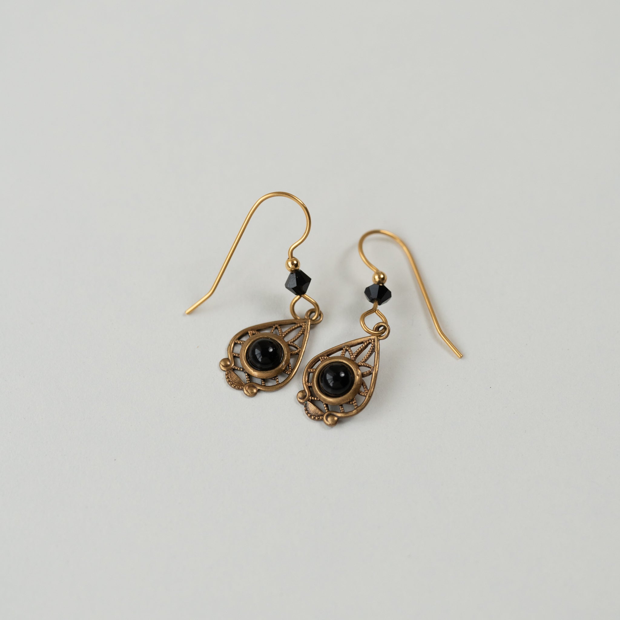 Onyx Austrian Crystal Earrings