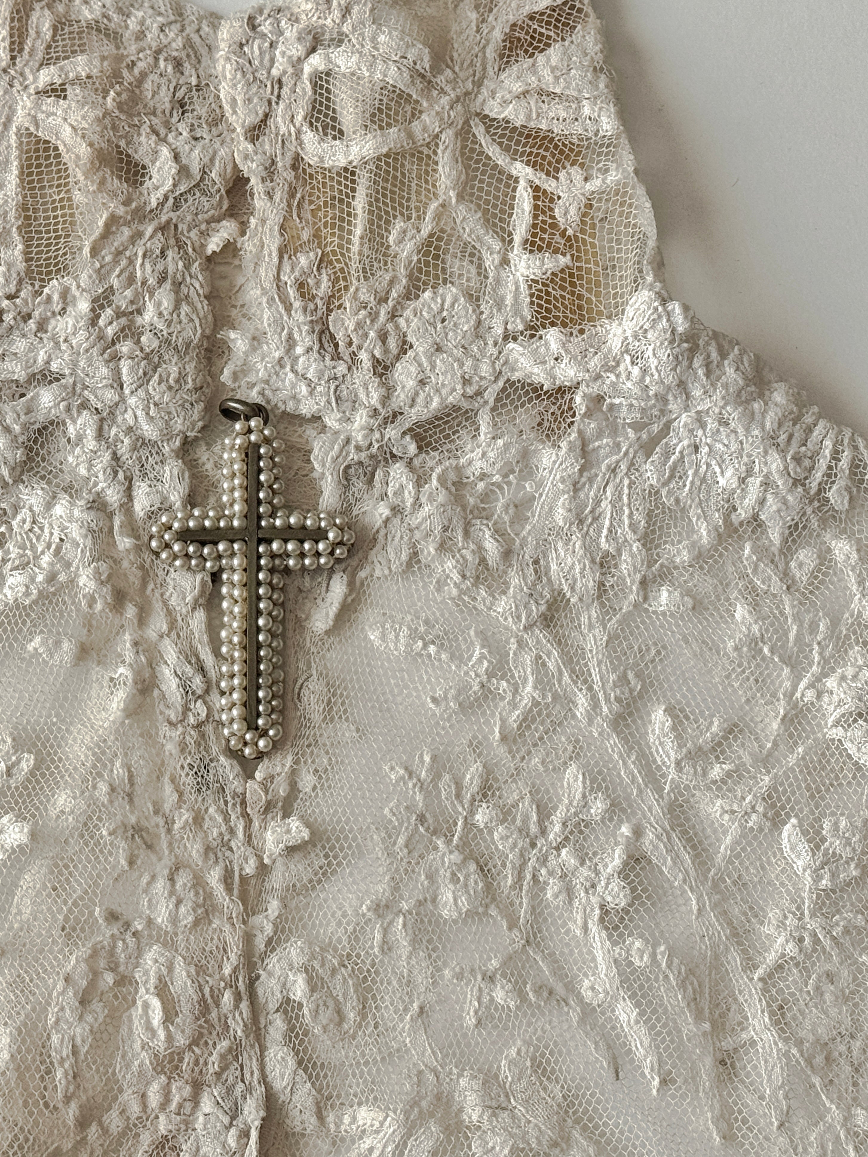 C.1900｜Croix de Lune｜パールクロスペンダント