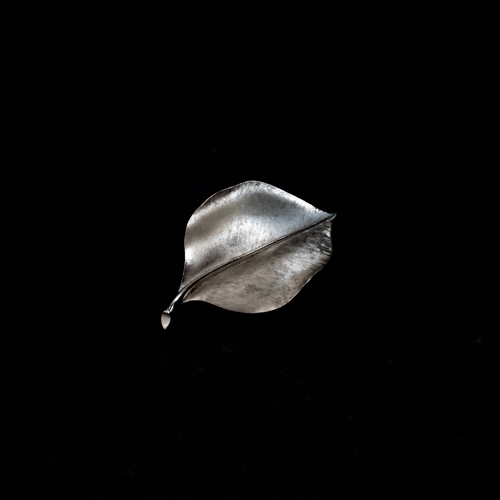TRIFARI Silver Tone Leaf Brooch