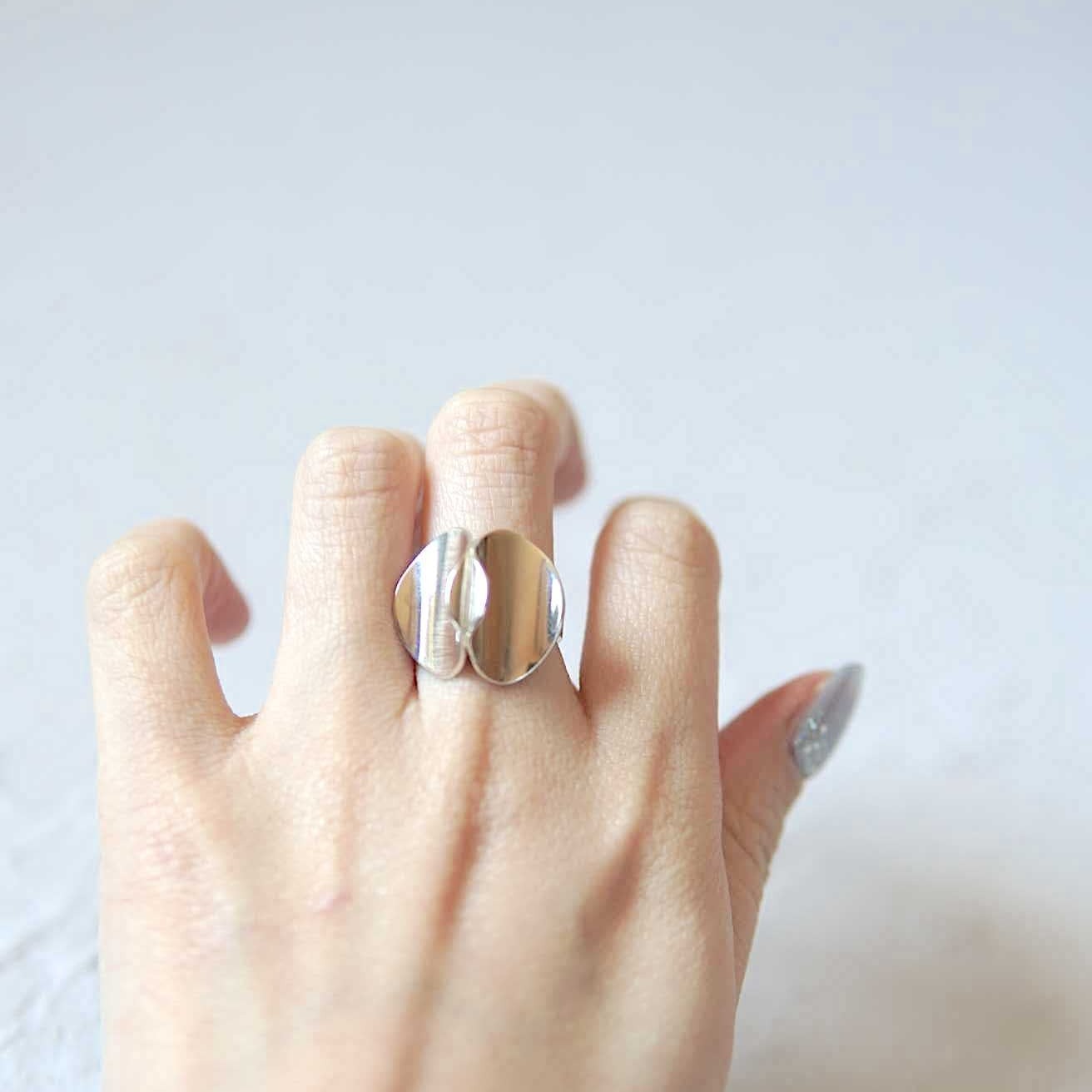 Sweden 1981s Lumikukka Silver Ring
